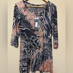 CATIVA NWT Scoop Neck Pattered Dress